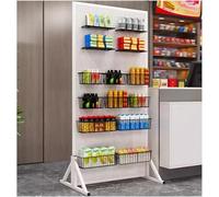 Rack de rangement pour tableaux à trous Kit de rangement de panneau perforé en métal, présentoir de montage, panneau perforé sur pied, organisateur de contrôle for le stockage des outils de Garage Org