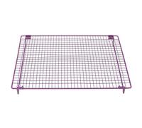 Rack de refroidissement en fer Conception de maille résistante durable facile à nettoyer pour le four de cuisine (Violet)