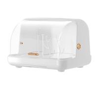 Rack de séchage à biberon avec couvercle, rangement vertical de biberon, 15x10.6x9.1 Grand rangement, séchoir à rack poussière pour armoire cuisine...