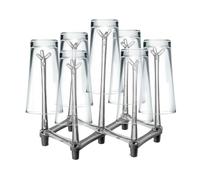 Rack De Séchage À Tasse - Support De Support De Tasse | Plat De Rack De Séchage De Comptoir | Rack De Sauvegarde D'espace Réglable Réutilisable Avec Fond Sans Glissement Pour Bouteilles D'eau Isolée