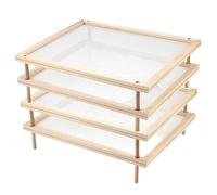 Rack de séchage alimentaire détachable - Système d'étagère de pâtes empilable, organisateur de stockage en circulation d'air | Système de support de mailles de cuisine à plusieurs niveaux, solution de