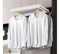 Rack de séchage Invisible, Rack de Pantalons de Machine à Laver, Porte-Pantalons de Balcon de Type tiroir, Parfait pour Le séchage et Le Stockage des Pantalons (564-614 mm)