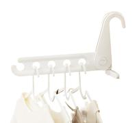 Rack de séchage pliable, porte-séchage des vêtements pliable | Cintre à linge multifonction à cinq trous - Cintre de vêtements de voyage pour le crochet de manteau de sauvegarde de l'espace pour lessi