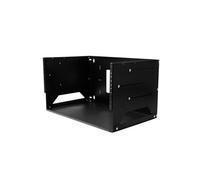 StarTech.com Rack de serveur mural 4U en acier solide avec étagère intégrée (WALLSHELF4U) - Rack (montage mural) - noir - 4U - 19" - pour P/N: CABSCRWS1032