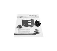 Rack de serveur mural 8U en acier solide avec étagère intégrée (WALLSHELF8U) - Rack (montage mural) - noir - 8U - 19" - pour P/N: CABSCRWS1032