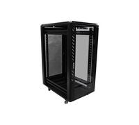 Startech.com 25u network rack cabinet on wheels - 36in deep - portable