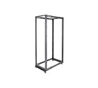 StarTech Rack de serveur 4POSTRACK42 – 42U, 4 montants cadre ouvert, profondeur réglable, roulettes