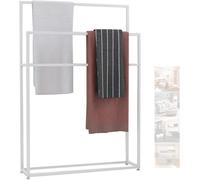 Rack de Serviette autoportante - Plandre de Serviette de Salle de Bain en métal Lourd en métal Plandre de dossin avec Serviettes Blanches 85x20x110cm - idéal pour la Maison et Le Spa Utilisation KeYJ