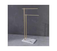 Rack de Serviette indépendante - Stockage de Salle de Bain en marbre de Luxe Gold et Barre de Serviette Blanc pour Baignoire - Porte-Serviette élégant pour Le décor de Spa à la Maison KeYJ