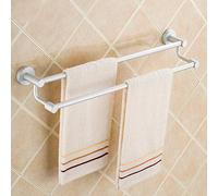 Rack de serviette porte-serviette à double pôle, barre de serviette en aluminium, serviette serviette serviette de salle de bain serviette à serviette de serviette / a / 60 cm de salle de bain WFJ