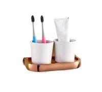 Rack de Serviettes en Laiton en Or Rose Rouge de Serviette de Barre de Bar à Table de Salle de Bain Brosse de Toilette Porte-Papier de Salle de Bain Accessoires d'organisateurs de Salle de Bain,