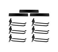 Rack De Ski Ultrawall, Avec 6 Crochets Enrobés, 7,5x7,6x13 Cm, Rangement De Ski Mural, Support Mural De S-ki, Crochets De Protection Non Glissants Et Robustes Lourds, Pour La Maison, Hangar, L'hiver