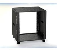 Rack de studio 19" avec côtés amovibles - Rack de table - Armoire réseau - noir, 12HE