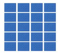 Rack de Tube en Mousse Rec High Density Floating Floating Molon Centrifuge Tube Gube pour LA Blue 8 Hole 20 PCS de Mousse RackfoAm Centrifuge Rackf Dure (Bleu foncé 18 Trou 20 PCS (pour 0,2 ml 0,5