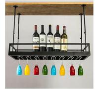 Rack de vin, Bar, Restaurant, Porte-Verre à vin, Suspension à la Maison, Porte-Gueule de Plafond, Porte-Bouteille de vin Vintage, Rangement de proueurs de gobelets, 50 cm Made in China