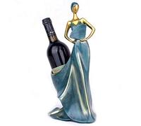 Rack de vin de beauté State Ornements pliants Fan Girl de vin Porte-Bouteille de Bouteille résine Sculpture Red Wine Stand Accessories Home Bar décor Cadeau de Cuisine Organisation de Rangement de