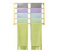 Rack d'écharpe en métal de 5 Couches, Support de Porte-Affichage de Vente au détail pour châle/Papier d'emballage/hierge/Ruban/Hijab, Mural (Couleur: Or, Taille: longueur-60cm / 23,6