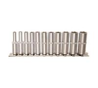 Rack douilles longues impériales (tailles en pouces) - 11 pièces - 1/4"