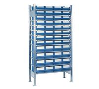 Rack H2000xB1000xT300mm Rack de base 12 étagères en acier 32 x 2,16 x 3