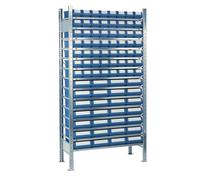 Rack H2000xB1000xT300mm Rack de base 14 étagères en acier 56 x 1,28 x 2