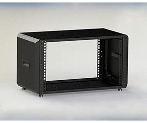 Rack Magic Rack de studio 19" avec côtés amovibles - Rack de table - Armoire réseau - Noir - 6HE - Profondeur 290 mm