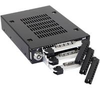 Rack Mobile,Boîtier De Rack Robuste En Métal Hot Swap Pour 3 X Ssd Ou Hdd 2.5"" Sata / Sas Dans Une Baie De 3.5"" - Tougharmor Mb993Sk-B