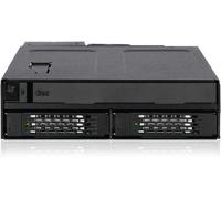 Rack Mobile Robuste En Métal Hot Swap Pour 2 X Ssd Or Hdd De 2.5" Sas/Sata & Plateau Pour Odd Ultra Slim Pour Baie De 5.25" - Tougharmor Mb602Spo-B