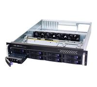 Rack-montable 2U - FANTEC - SRC-2080X07 - Aluminium anodisé noir - SATA/SAS - USB