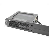 Rack Mount for miniSforum MS-S1 Max - 19inch 2U Height - Black 2 pcs RJ45 CAT6 keystones Included - Injection Molded Front Panel - Great Surface Finish
