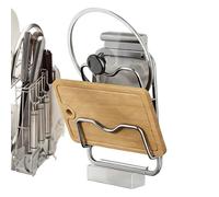 Rack multifonction pour couverture de poêle - crochet multi-usage de 10 pouces, support de spatule, crochet adhésif mural | ustensiles de cuisine sans désordre outil de Cott