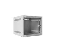 Rack mural 19’’ - Lanberg - 4U - Verre trempé - Gris