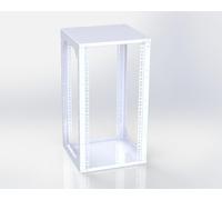 Rack ouvert 10" 3HE Profondeur 290 mm Noir Montage mural ou au sol Rack Magic