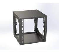 Rack ouvert 10" 6HE Profondeur 290 mm Noir Montage mural ou au sol Rack Magic