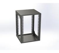 Rack ouvert 10" 9HE Profondeur 290 mm Noir Montage mural ou au sol Rack Magic