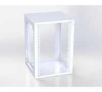 Rack ouvert 10" 9HE Profondeur 290 mm RAL 7035 Montage mural ou au sol Rack Magic