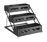 Rack pour condiments de cuisine - Rack à condiments, organisateur de condiments à trois couches pour garde-manger | Organisateurs et conteneurs pour condiments, fournitures de stockage Do