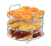 Rack pour friteuse à air chaud Ninja MAX AF160EU, en acier inoxydable 304, grille de cuisson déshydrateur 3 couches, accessoire pour friteuse à air chaud Ninja MAX [AF160EU](brevet déposé)