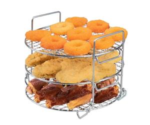 Rack pour friteuse à air chaud Ninja MAX AF160EU, en acier inoxydable 304, grille de cuisson déshydrateur 3 couches, accessoire pour friteuse à air chaud Ninja MAX [AF160EU](brevet déposé)