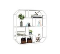 Rack-Rackmodern Metal Mur Murd Bar Unit with Glass Rack and Wine Greater - étagères flottantes Stand pour la Maison, Le Restaurant et Les Bars, White-C Made in China