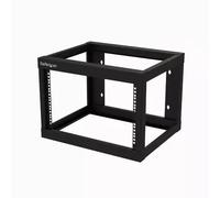StarTech.com 6U 19" Wall Mount Network Rack 19" Deep 2 Post Open Frame for Server Room Data/AV/IT/Communication/Computer Equipment/Patch Panel with Cage Nuts/Screws Hook/Loop, Cisco 2960 - 19...