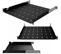RACK Server Shelf 19" 1U 450-610 mm Rack Shelf for RACK cabinet Adjustable Black Stalflex