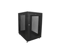 StarTech.com Armoire Rack Serveur 18U à 4 Montants, Armoire Verrouillable 19" pour Ordinateur/AV/Équipement IT, Rack Réseau pour Bureau/Domicile avec Roulettes et Rails de Montage Ajustables