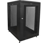 StarTech.com Armoire Rack Serveur 18U à 4 Montants, Armoire Verrouillable 19" pour Ordinateur/AV/Équipement IT, Rack Réseau pour Bureau/Domicile avec Roulettes et Rails de Montage Ajustables