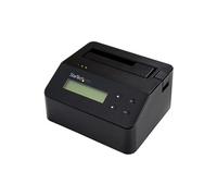 StarTech.com Effaceur de Disque Dur à Baie Unique, Nettoyeur d'HDD/SSD Autonome, 4Kn, USB 3.0 à SATA III (6 Gbps), 9 Modes d'Effacement, Dock Nettoyeur de Disque Dur Secure Erase, Port d'Imprimante DB-9, TAA