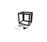 Rack serveur mural 9U à cadre ouvert - Profondeur de 45,7 cm - Rack cadre ouvert - 2 montants - montable sur mur - noir - 9U - 19"