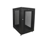 StarTech.com Armoire Rack Serveur 18U à 4 Montants, Armoire Verrouillable 19" pour Ordinateur/AV/Équipement IT, Rack Réseau pour Bureau/Domicile avec Roulettes et Rails de Montage Ajustables