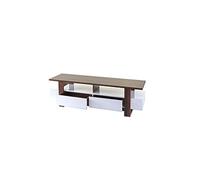 Rack Tv Hwc-B51, Table De Télévision, Armoire, Lowboard, Structure 3d, Aspect Noix, Poli Fin 46x150x45cm Multicolore