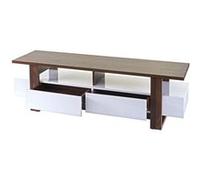 Rack Tv Hwc-B51, Table De Télévision, Armoire, Lowboard, Structure 3d, Aspect Noix, Poli Fin 46x150x45cm Multicolore