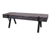 Meuble TV HWC-L54, Table de télévision Lowboard TV-Tisch, métal 42x120x40cm - Aspect marbre Gris