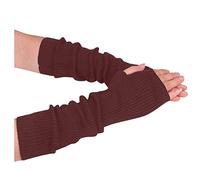 Gants Sans Doigts Chauffe-bras Mitaines à Manches Longues Tricotées Pour Femmes Manchettes Tricoté Laine Bras Manches Fines Longues Tricoté Mitaines Gants Casual Chaud Doux Femme Gants